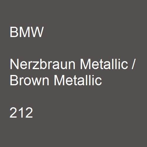 BMW, Nerzbraun Metallic / Brown Metallic, 212.